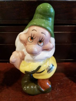 Disney Bashful Dwarf Porcelain Figurine American Pottery 40 