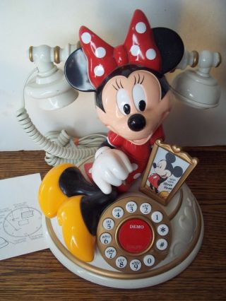 Disney Minnie Mouse Telephone With Instructions