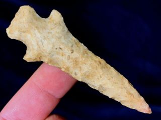 OUTSTANDING ARCHAIC DRILL ANDREW CO. ,  MISSOURI AUTHENTIC ARROWHEAD ARTIFACT MB16 4