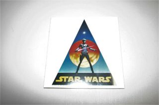 1977 Star Wars Fan Club Decal Vintage Factors Sticker Ralph Mcquarrie