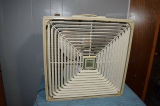 Vintage Penneys 3 Spd Box Fan Made by Lakewood Model No SPXC 2
