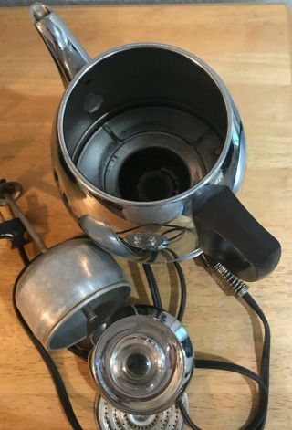 Vintage GE General Electric Potbelly 9 Cup Coffee Pot Percolator Maker 33P30 EUC 3