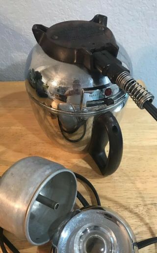 Vintage GE General Electric Potbelly 9 Cup Coffee Pot Percolator Maker 33P30 EUC 4