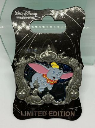 Disney Wdi D23 Expo Stained Glass Dumbo Pin Le 300 Imagineering