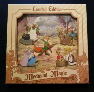 Disney Robin Hood Boxed 5 Pin Set 2019 Medieval Magic Le 1000