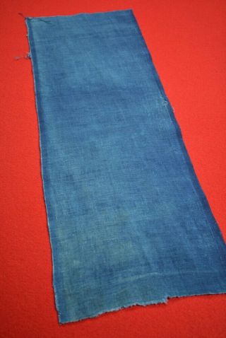 Yq22/40 Vintage Japanese Fabric Cotton Antique Boro Patch Indigo Blue 26.  4 "