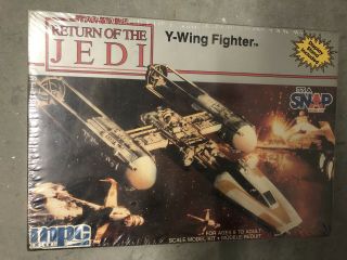 Star Wars Return Of The Jedi,  Y - Wing Fighter (mpc Model Kit,  1983) Rare Nip