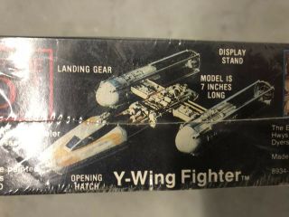 Star Wars Return of the Jedi,  Y - Wing Fighter (MPC Model Kit,  1983) RARE NIP 4