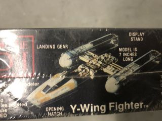 Star Wars Return of the Jedi,  Y - Wing Fighter (MPC Model Kit,  1983) RARE NIP 5