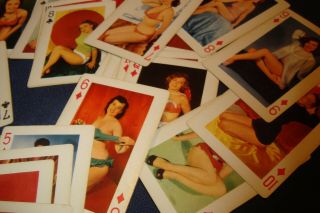 Vintage Pin Up G Rated Playing Cards 40 - 50 Years