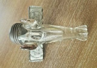 Antique Spirit of Goodwill Glass Candy Container Airplane 3