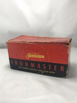Vintage Sunbeam Ironmaster A - 4 Iron Box