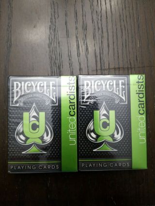 Bicycle United Cardists Playing Cards Uspcc.  2 Decks.