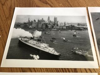 ss Normandie Photos x6 / French Line CGT / Maiden Voyage 4