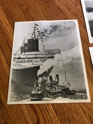 ss Normandie Photos x6 / French Line CGT / Maiden Voyage 7