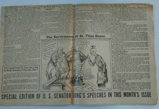 The American Progress April 1935 Huey Long Issue Share Our Wealth Depression Era 2