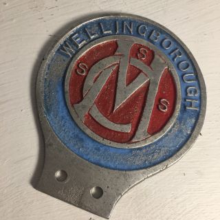 Wellingborough MC Auto Badge Emblem Vintage Automobile Blue Red Silver 169 3