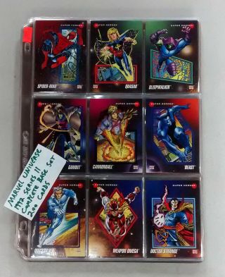 Marvel Universe Series 2 Complete Base Set 200 Cards 1992