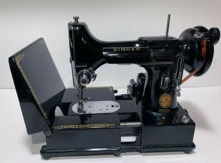 Singer 222k Featherweight Sewing Machine Red S Arm Us Plug 1960 222