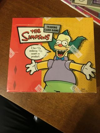 The Simpsons 2003 Wizards Trading Card Game Booster Box Rare