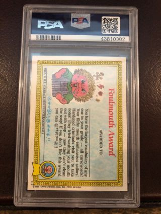 1985 Topps GARBAGE PAIL KIDS 25b Scary Carrie PSA 9 ST  1st Series 1 Os1 2