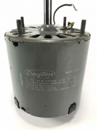 Vintage Dayton Model 4c447 Electric Fan ? Motor 1/20 Hp - Cb30 33 -