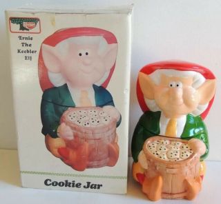 1989 Ernie The Keebler Elf Cookie Jar Benjamin Medwin Vintage Advertising