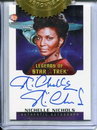 Women Of Star Trek 50th Anniversary Autograph La6 Nichelle Nichols (6 Case Card)