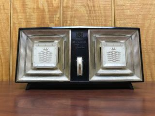 Vintage Bulova Twin Speaker Am Only Radio