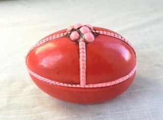 Vintage Composition Easter Egg Trinket Box - Retro Mcm - Japan