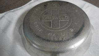 Vintage Griswold Cast Iron Skillet Erie PA 709 A No.  3 Forever Chrome 6 1/2 