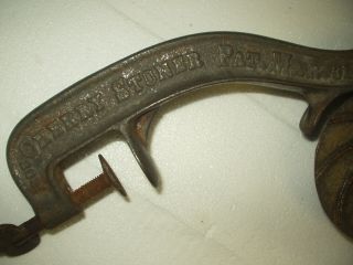 Cast Iron Enterprise Cherry Stoner or Pitter.  Patented March 31,  1903.  No.  18 5