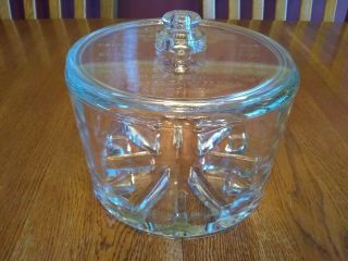 Clear Glass Maytag Dairy Farms Sanitary Cheese Preserver