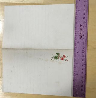 Vintage 1890 ' s stationary paper with 8 Different Designs 4