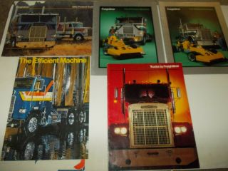 1982 Freightliner Powerliner C.  O.  E.  Rare Truck Brochures The Efficient Machine