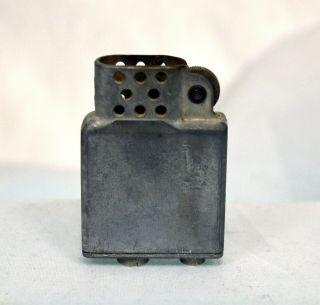 Vintage WWII Berkeley Windproof Lighter Black Crackle Wrinkle 3 Barrel Hinge 5