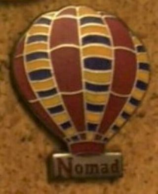 Nomad Piccard Vintage Hot Air Balloon Pin