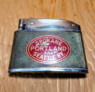 Vintage Spokane Portland Seattle Railroad Cigarette Lighter Made In Japan