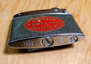 Vintage Spokane Portland Seattle Railroad Cigarette Lighter Made in Japan 5