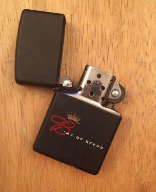 Rare Zippo Lighter Black Budweiser Beer King Of Beers Bud Brewery Lim Edition Fs
