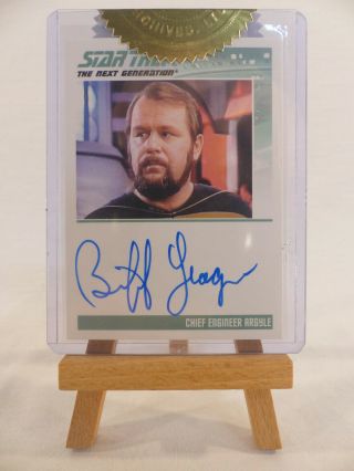 Complete Star Trek Tng Series 1 Autograph Card Biff Yeager Chief Engineer Argyle