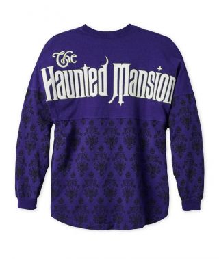 Disney Parks The Haunted Mansion Spirit Jersey Adult Small Nwt Glow In The Dark