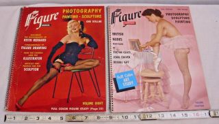 Figure Annual & Quarterly Pin Up Photo Magazines X2 1950s Art Figure Study