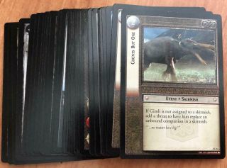 Lotr Tcg Lord Of The Rings Siege Of Gondor Uncommon Set Incomplete 36/40 Cards