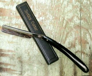 Vintage Straight Razor By B&l Made In Germany 9.  75 " Long