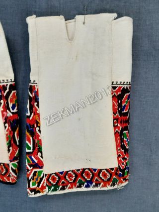 Antique Folk Macedonian Hand - embroidered Women ' s Set of Cotton Sleeves - Bitola 7