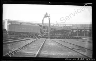 B/w Negative Eo - 38 York Central 4 - 6 - 4 Hudson Steam Locomotive 5383