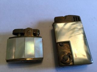 Vintage Lighters (2) Marhill and Continental Sea Shells Coating? 2