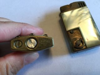 Vintage Lighters (2) Marhill and Continental Sea Shells Coating? 3