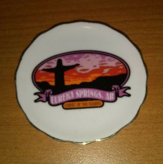 Christ Of The Ozarks Eureka Springs Ar Souvenir Mini Plate